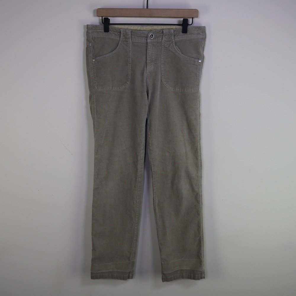 Kuhl Women's Tan Corduroy Straight Leg Hiking Utility Pants Size 10 Reg Gorpcore